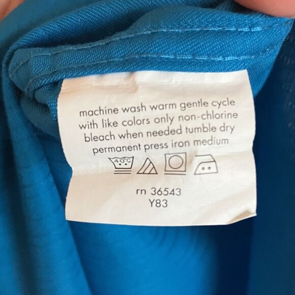 Kenneth Cole Shirt Men’s Medium Reg Reaction Blue Long Sleeve Button Up - Picture 5 of 9